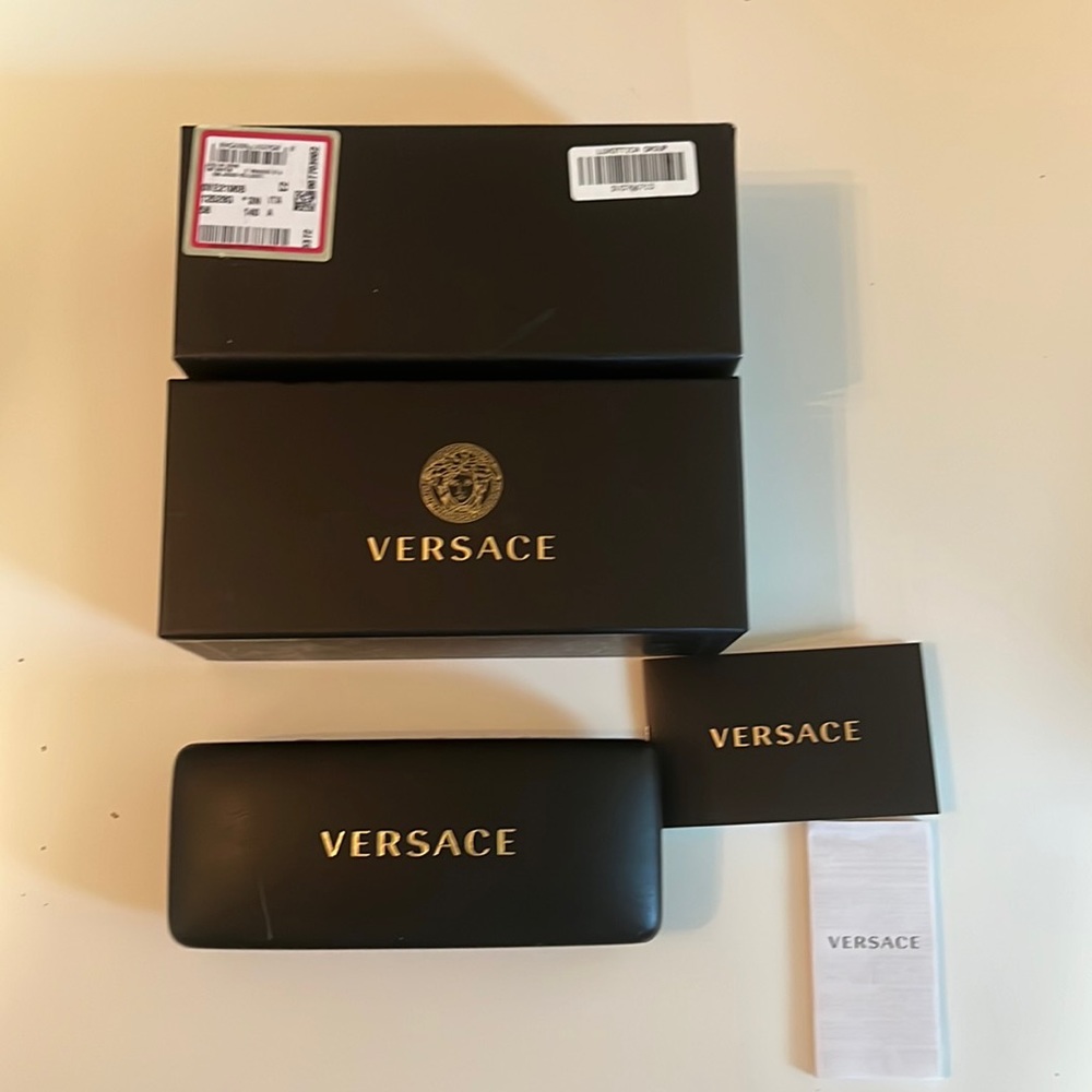 Versace sunglasses case and box